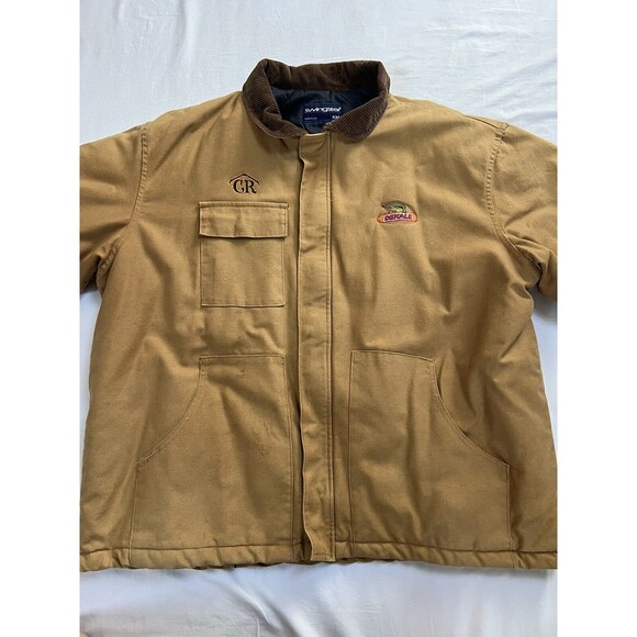 Vingtage Canvas Jacket Corduroy Collar Swingster Carhartt Style | Tan | Mens XXL - Picture 6 of 16